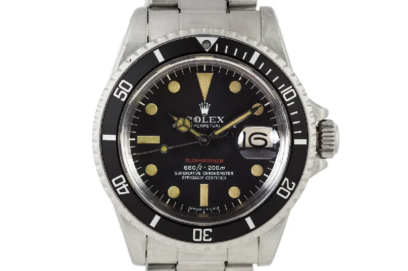 Rolex Day-Date with champagne dial -1971 Rolex Red Submariner Mark V Dial