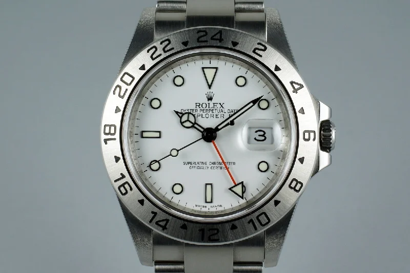 Rolex watches with date function -2009 Rolex Explorer II 16570T with Box and Papers with 3186 Movement