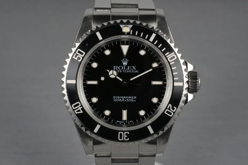 Rolex Oyster Perpetual 36mm with blue dial -1995 Rolex Submariner 14060