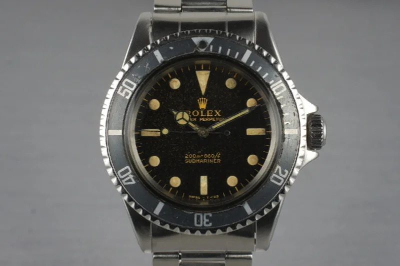 Rolex Oyster Perpetual with luminous markers -1964 Rolex Submariner 5513 Gilt Dial