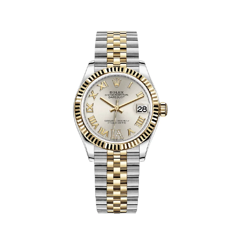 Rolex Deepsea 44mm with black bezel -Rolex Datejust 278273 'Ladies' Yellow Gold Stainless Steel Silver Dial