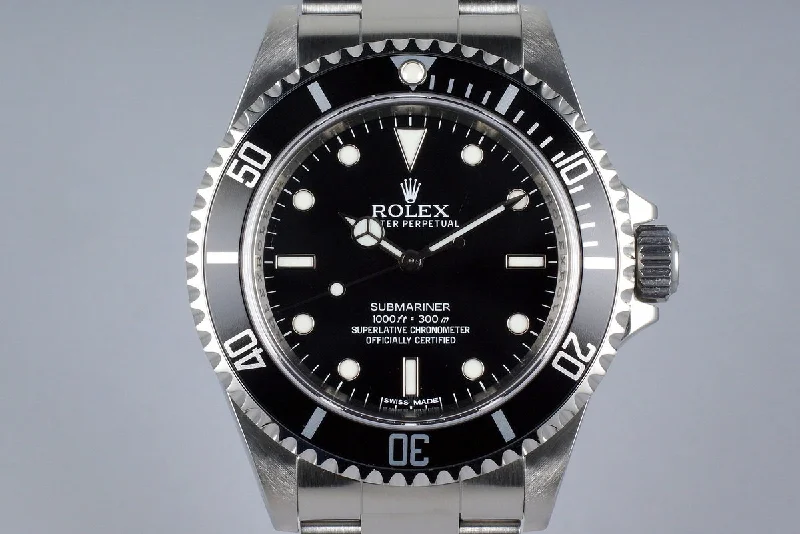 Rolex Yacht-Master with rubber strap -2012 Rolex Submariner 14060 4 Line Dial with Box and Papers