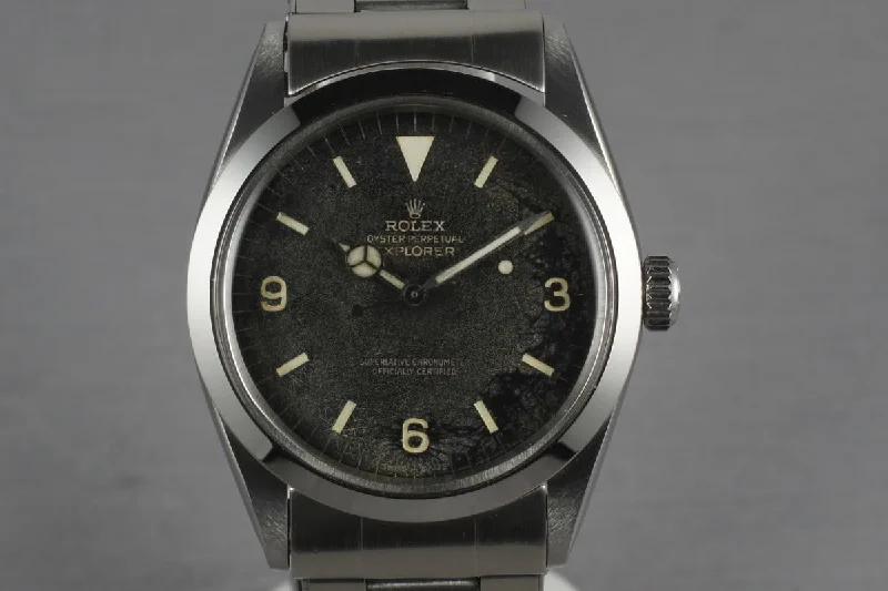 Rolex Day-Date with gold bracelet -1966 Rolex Explorer 1 1016 gilt tropical dial