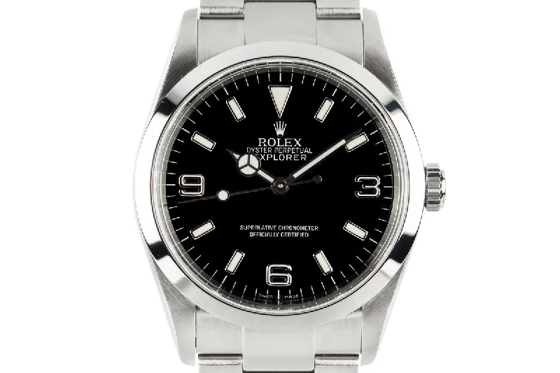 Rolex Air-King with black dial -2006 Rolex Explorer 114270