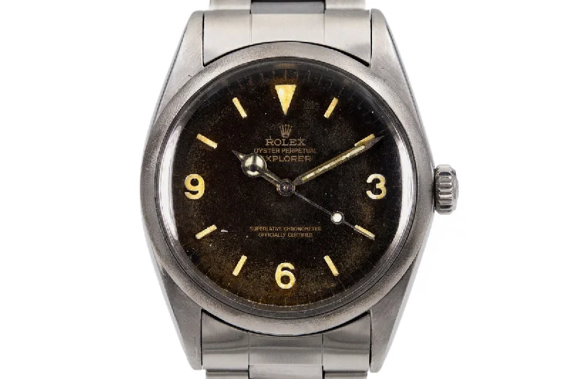 Rolex Sky-Dweller with stainless steel -1967 Rolex Explorer 1016 with Tropical Gilt Dial