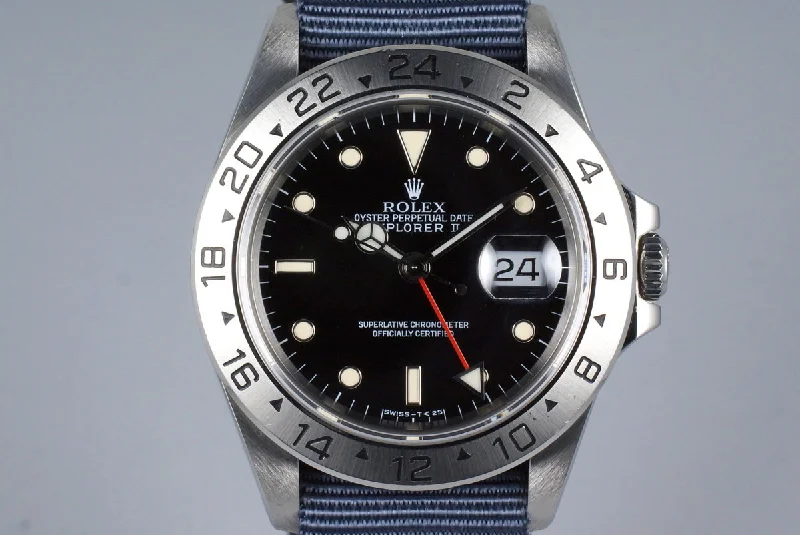 Rolex Sea-Dweller 43mm dive watch -1991 Rolex Explorer II 16570 Black Dial with RSC Papers