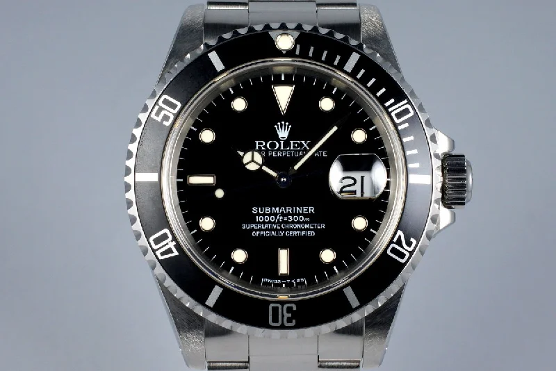 Rolex Oyster Perpetual with luminous dial -1991 Rolex Submariner 16610