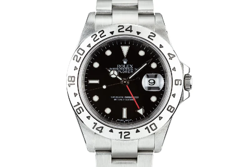 Rolex Explorer II with dual-time feature -2005 Rolex Explorer II 16570 Black Dial