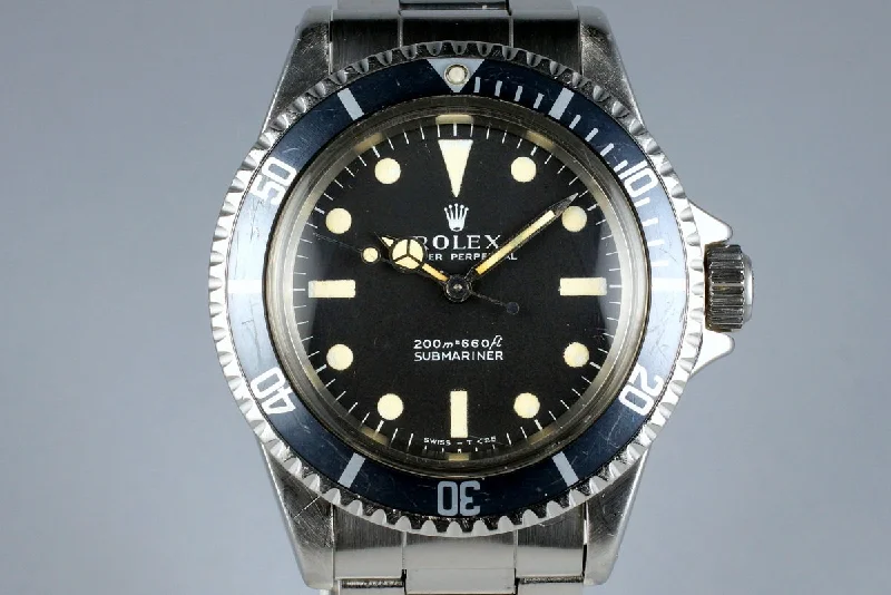 Rolex Submariner with green dial -1967 Rolex Submariner 5513 Meters First