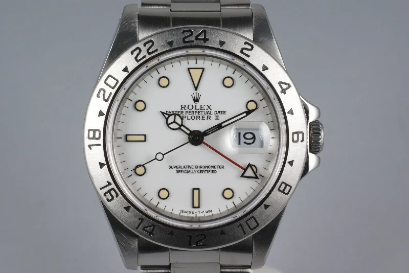 Rolex Datejust with luminous markers -1991 Rolex Explorer II 16570