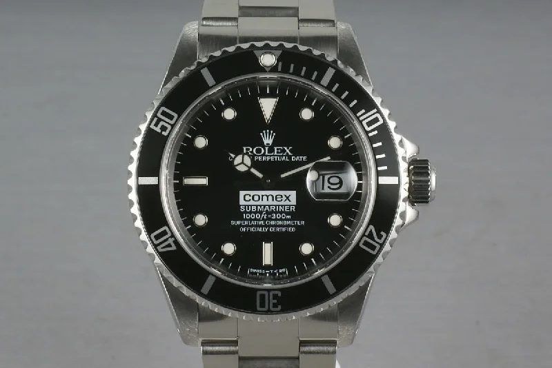 Rolex Daytona with classic design -Rolex Submariner 16610 COMEX with RSC service papers