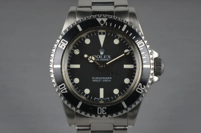 Rolex Submariner with classic green bezel -1983 Rolex Submariner 5513 with Mark V Maxi Dial