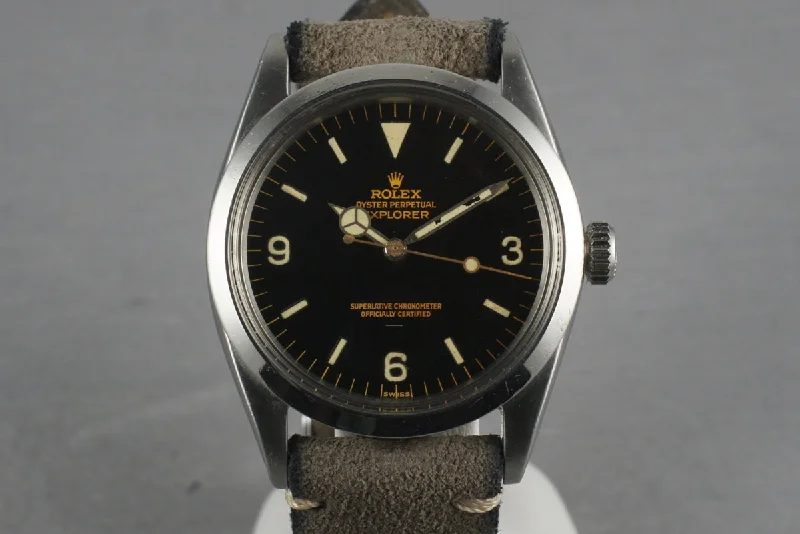 Rolex Submariner with stainless steel case -1963 Rolex Explorer 1 1016 with Gilt Underline Dial