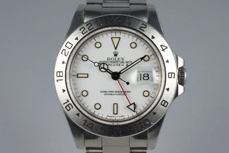 Rolex Deepsea 44mm with black bezel -1991 Rolex Explorer II 16570 White Dial