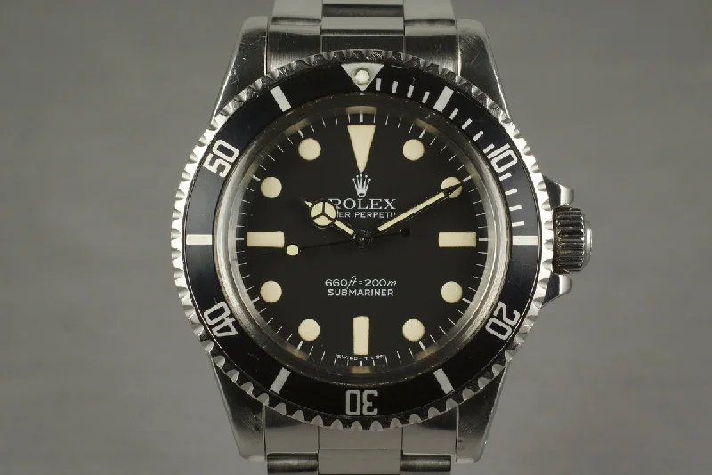 Rolex Milgauss with black dial version -1978 Rolex Submariner 5513 Mark 1 Maxi Dial