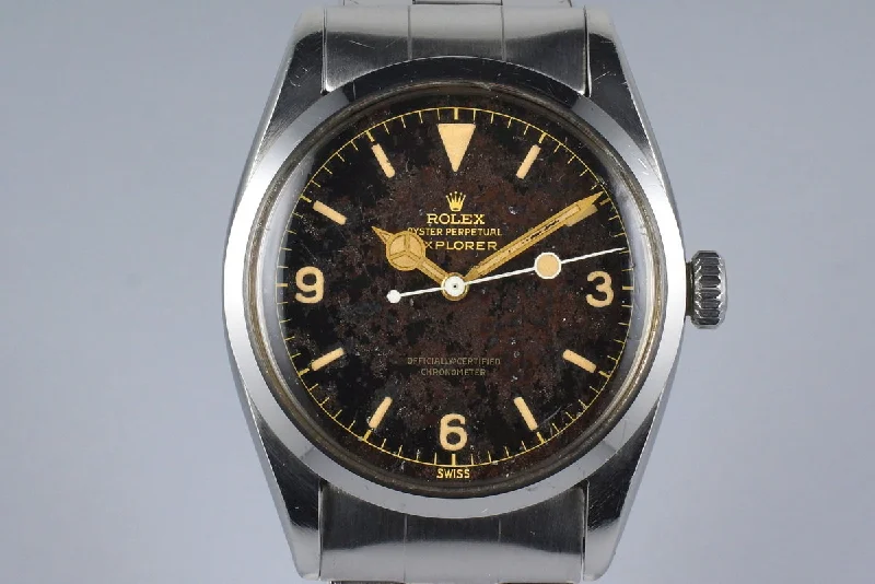 Rolex Deepsea 44mm with professional diving capabilities -1956 Rolex Explorer 1 6610 Tropical Dial with Box