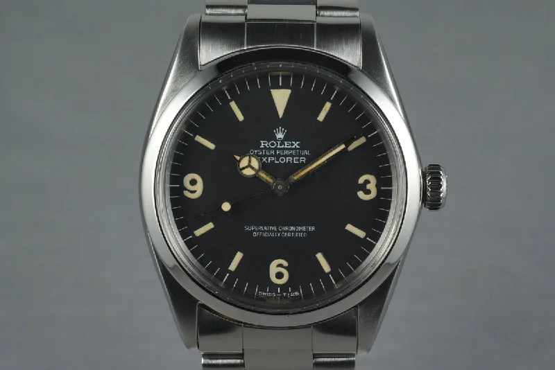 Rolex Black Bay with blue dial -1969 Rolex Explorer 1 1016 with Box and British Royal Air Force Papers