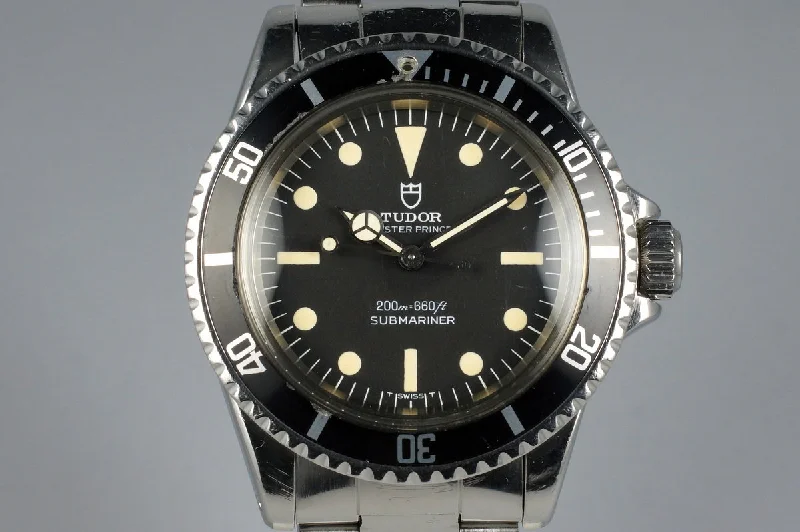 Rolex watches with smooth or fluted bezels -1973 Tudor Submariner 7016/0