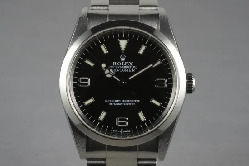 Rolex Submariner with stainless steel case -2000 Rolex Explorer 14270