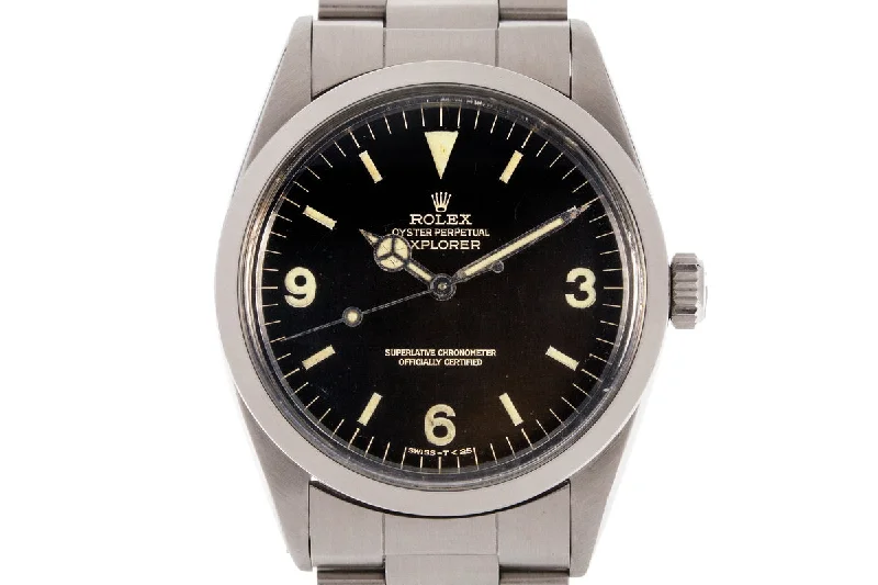 Rolex watches with limited-edition models -1965 Rolex Explorer 1016 Gilt Dial