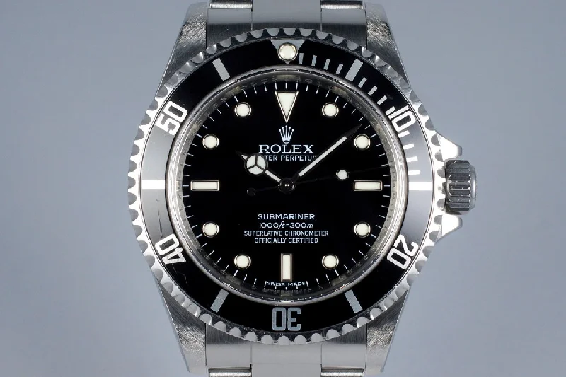 Rolex Explorer with durable stainless steel case -2009 Rolex Submariner 14060M 4 Line Dial