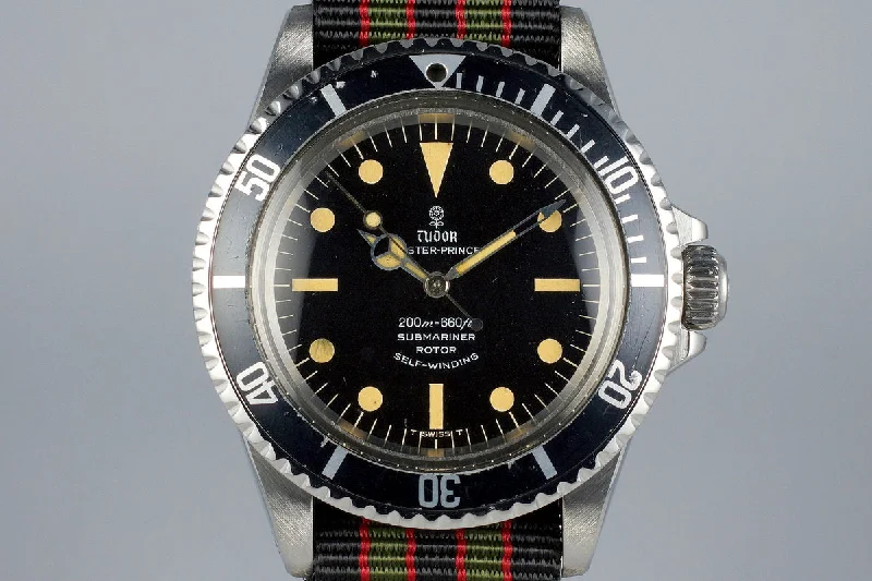 Rolex Submariner with classic green bezel -1968 Tudor Submariner 7016/0