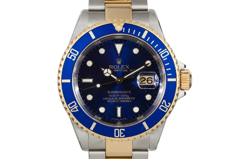 Rolex Sea-Dweller 50th Anniversary edition -2003 Rolex Two Tone Submariner 16613 with box and papers