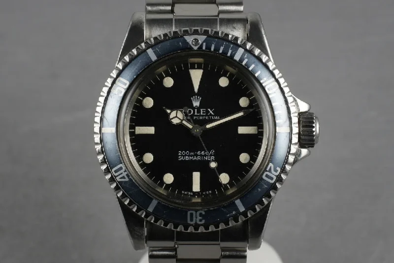 Rolex GMT-Master II for frequent travelers -1967 Rolex Submariner 5513 with Meters First Dial with Faded Insert