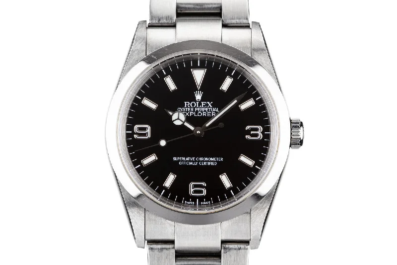 Rolex Explorer 39mm with luminous hands -2001 Rolex Explorer 114270