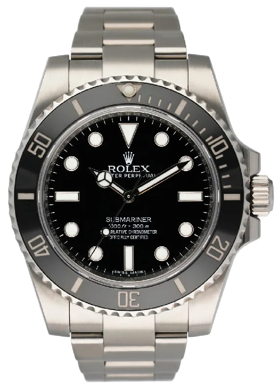 Rolex Sky-Dweller with white dial -Rolex Submariner No Date 114060 Ceramic Bezel Mens Watch Box & Papers