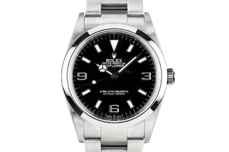 Rolex Yacht-Master with polished steel case -2003 Rolex Explorer 114270