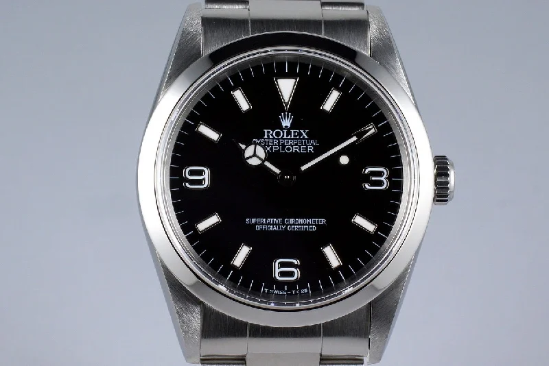 Rolex black dial watches for men -1997 Rolex Explorer 14270