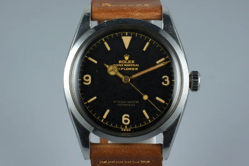 Rolex Submariner with steel and gold -1956 Rolex Explorer 1 6610