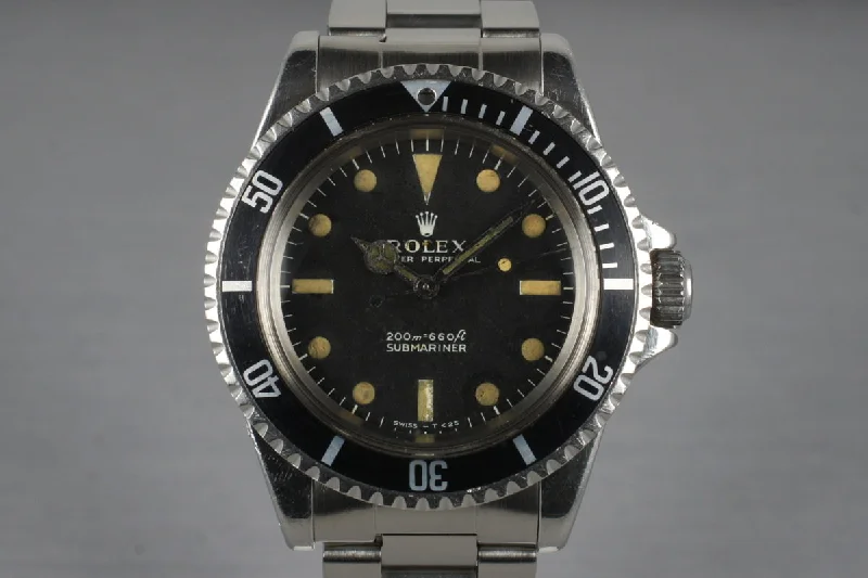 Rolex watches with limited-edition models -1967 Rolex Submariner 5513 Meters First