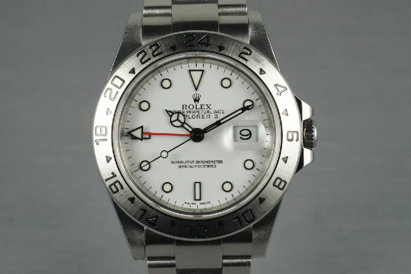 Rolex Explorer with iconic black dial -2002 Rolex Explorer II 16570