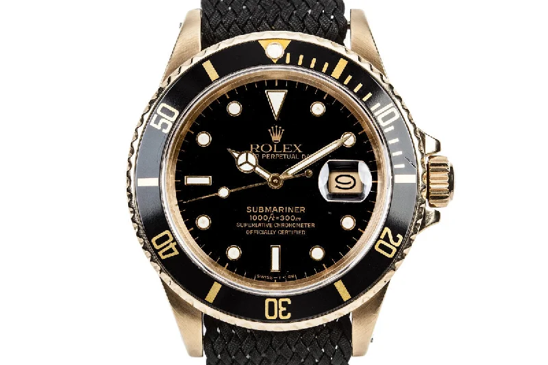 Rolex deep-sea diving watches -1987 Rolex YG Submariner 16808