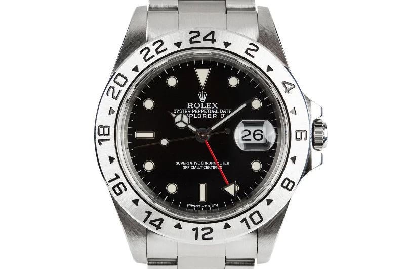 Rolex Day-Date with diamond markers -1997 Rolex Explorer II 16570 Black Dial