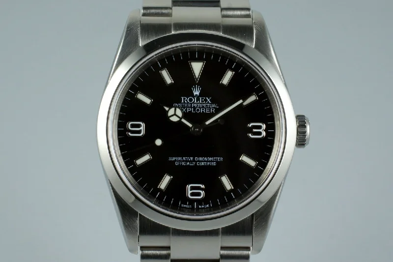 Rolex Oyster Perpetual with luminous dial -2003 Rolex Explorer 114270