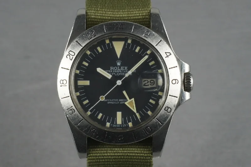 Rolex watches with rotating dive bezel -1981 Rolex Explorer II 1655 with Unpolished case