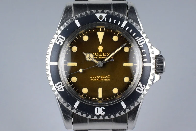 Rolex Day-Date with 18k gold case -1965 Rolex Submariner 5513 Tropical Glossy Gilt Dial