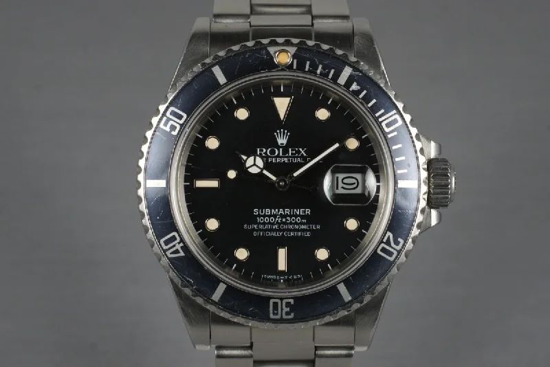 Rolex watches with vintage appeal -1986 Rolex Submariner 16800