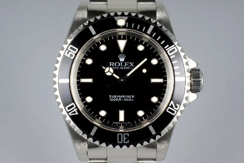 Rolex black dial watches for men -1994 Rolex Submariner 14060