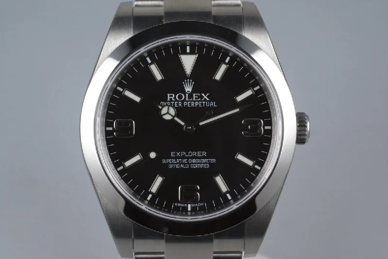 Rolex Milgauss with stainless steel finish -2015 Rolex Explorer 214270 with Box and Papers Mint with Stickers