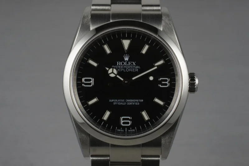 Rolex watches with clean white dial -2003 Rolex Explorer 114270