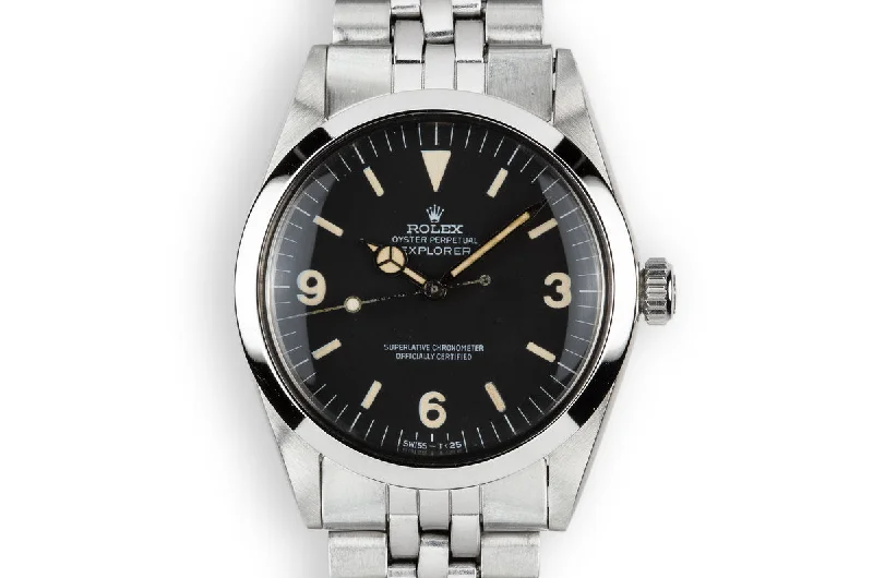 Rolex Oyster Perpetual with modern features -1969 Rolex Explorer 1016 Matte Dial with Double Punch Papers