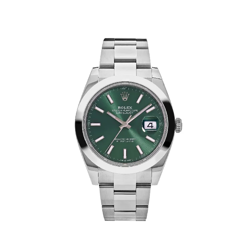 Rolex Milgauss with classic design -Rolex Datejust 126300 Stainless Steel Green Dial Oyster (2023)