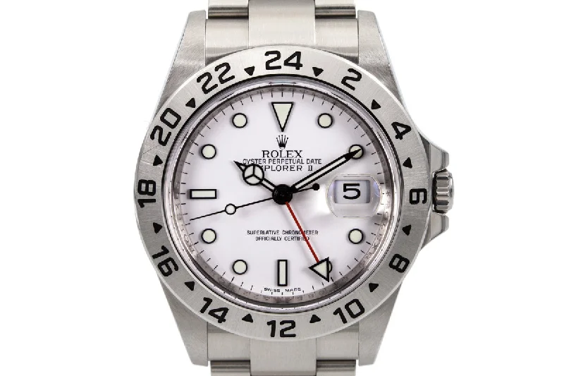 Rolex Explorer II with dual-time zone feature -Rolex Explorer II 16570 with 3186 Movement