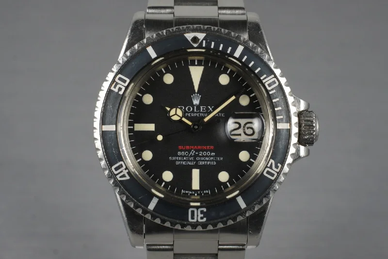 Rolex Submariner Date 40mm with green bezel -1970 Rolex Red Submariner 1680 Mark IV