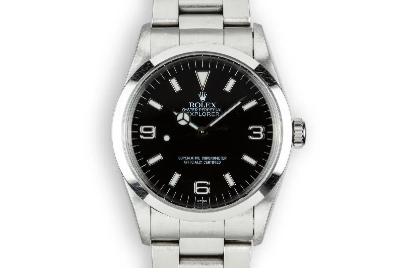 Rolex Milgauss with stainless steel bracelet -1998 Rolex Explorer 14270 "SWISS Only" Dial