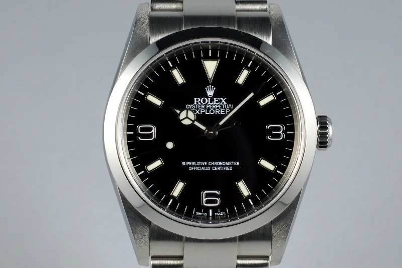 Rolex Submariner with high water resistance -2003 Rolex Explorer 114270 with Box and Papers